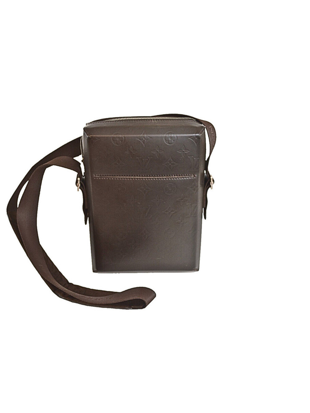 Louis Vuitton Monogram Glace Bobby Messenger Bag Leather Brown Crossbody